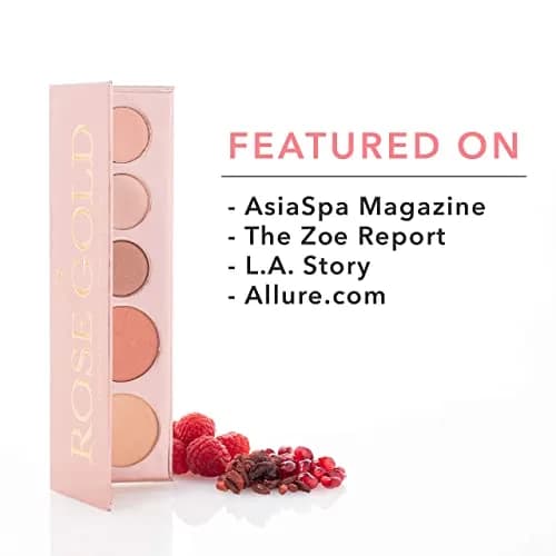 100% PURE Rose Gold Makeup Palette All in One Compact 3, Rose Gold | Natural Fruit Pigmented Multi-Use Face & Eye Makeup thumbnail 9