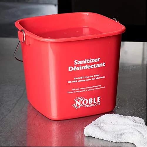 Noble Products Square Pail Set of 2 | 3 Quart Plastic Buckets for Cleaning & Sanitizing thumbnail 7