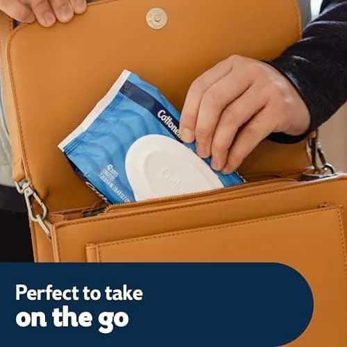 Cottonelle Fresh Care Flushable Wet Wipes, Fresh Feel, 42 Wipes Per Pack (8 Packs Total, 336 Wipes) | Gentle Skin Care thumbnail 4