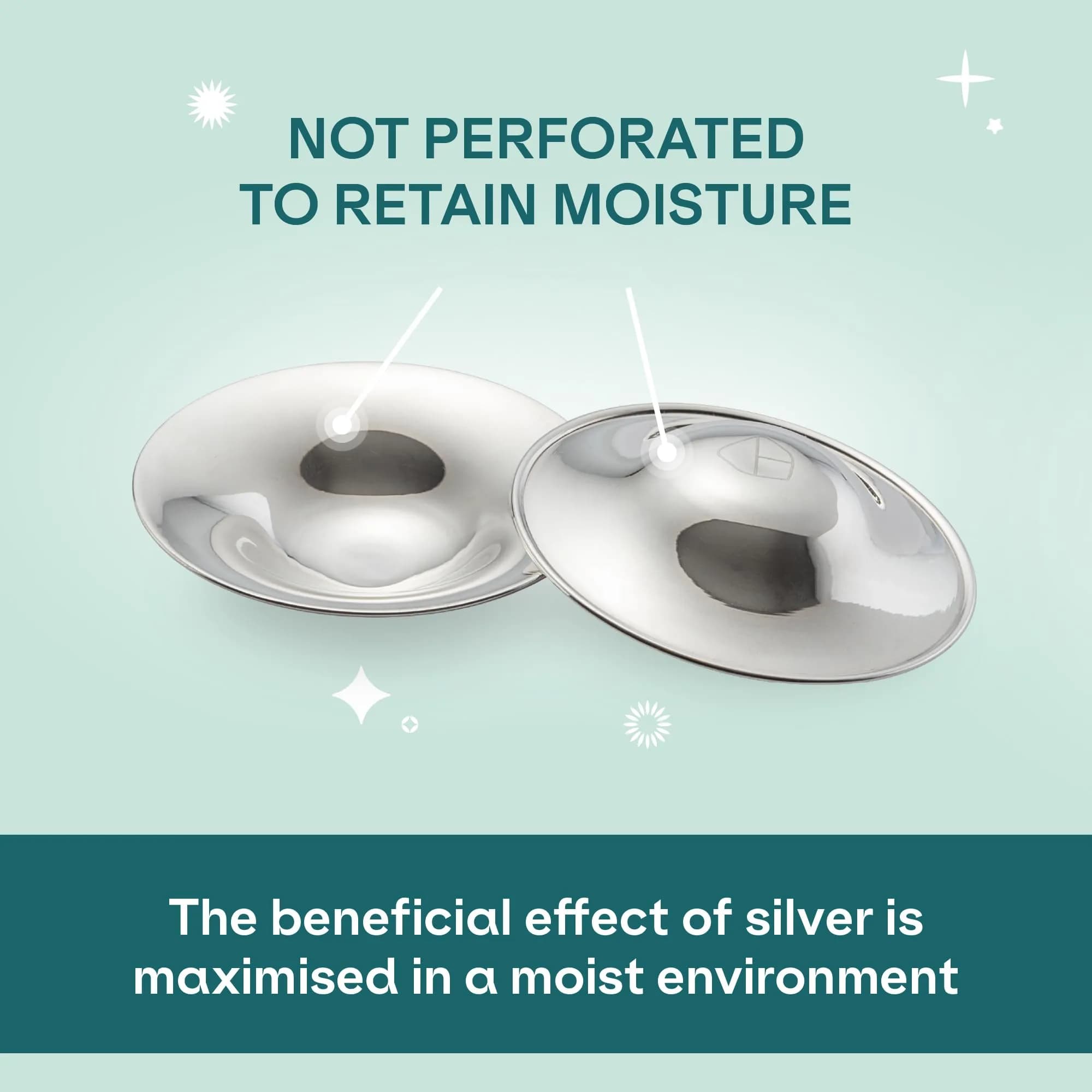 Koala Babycare Original Nursing Cups - Trilaminate Silver | Standard Size for Breastfeeding Relief - view 8