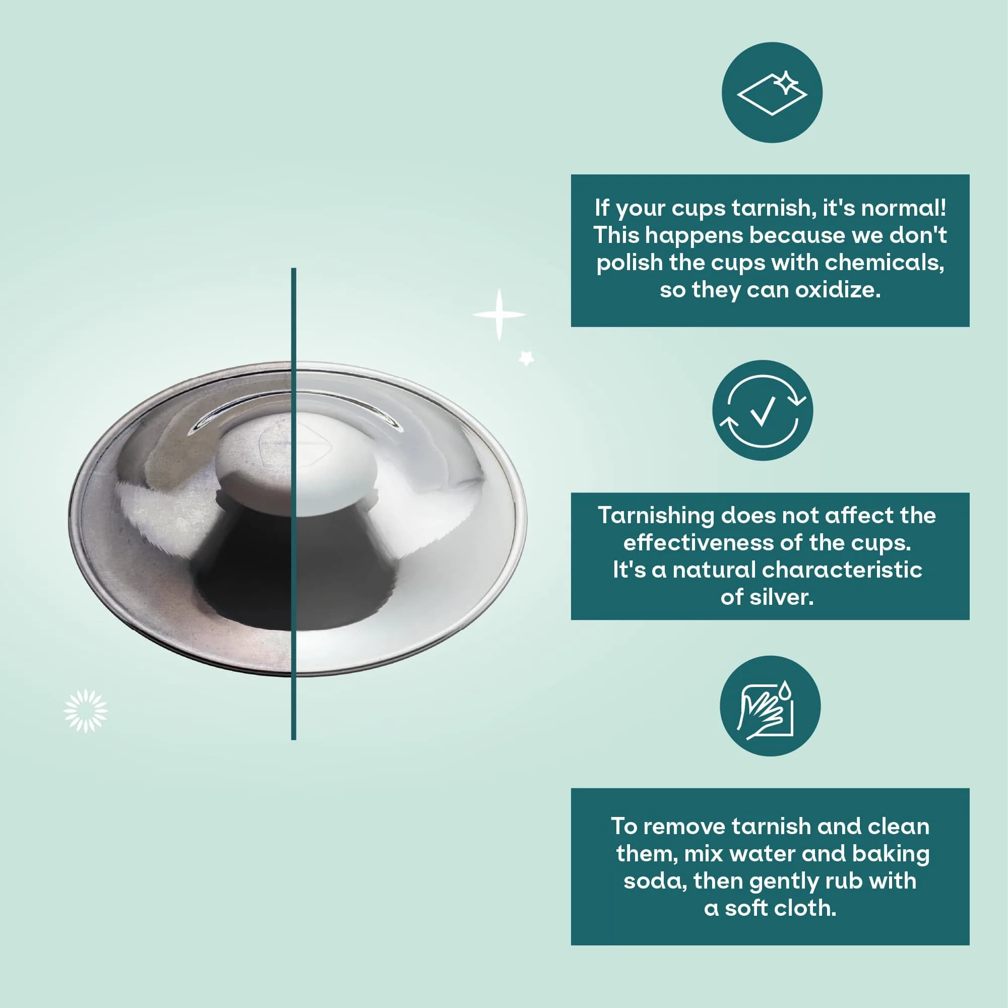 Koala Babycare Original Nursing Cups - Trilaminate Silver | Standard Size for Breastfeeding Relief - view 9