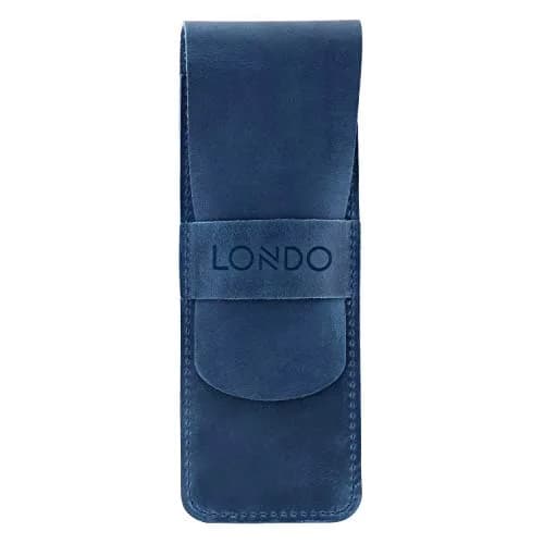 Londo Genuine Leather Pen and Pencil Case with Tuck in Flap | Classic Desk Organizer in 6 Colors thumbnail 1