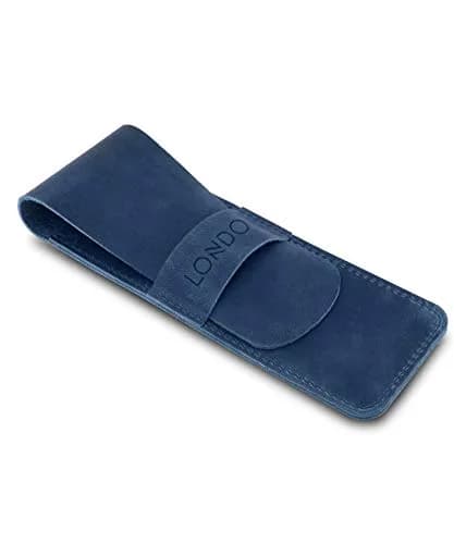 Londo Genuine Leather Pen and Pencil Case with Tuck in Flap | Classic Desk Organizer in 6 Colors thumbnail 4