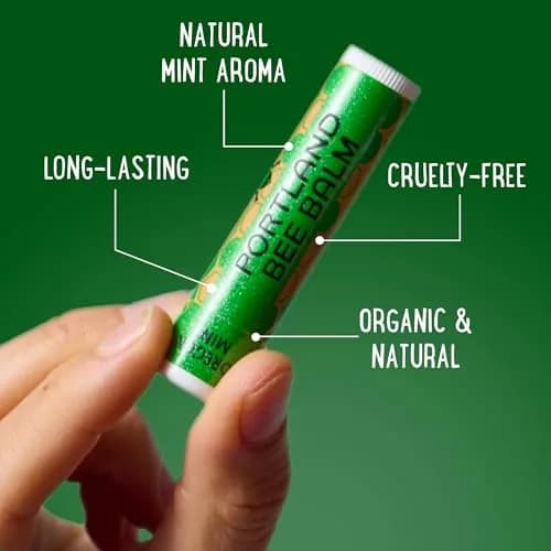 Portland Bee Balm Organic Lip Balm with Organic Coconut & Olive Oil | Handmade Beeswax, Cruelty Free, Plastic Neutral (24 Count) thumbnail 4