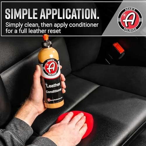 Adam's Polishes Leather Care Kit - Leather Cleaner & Conditioner 16 Fl Oz | UV Protection for Car Interior thumbnail 4