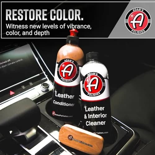 Adam's Polishes Leather Care Kit - Leather Cleaner & Conditioner 16 Fl Oz | UV Protection for Car Interior thumbnail 6