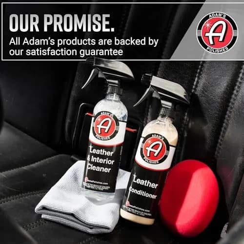 Adam's Polishes Leather Care Kit - Leather Cleaner & Conditioner 16 Fl Oz | UV Protection for Car Interior thumbnail 8