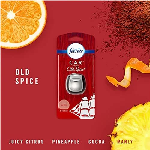 Febreze Car Odor-Eliminating Vent Clip, Old Spice Scent | Odor Blocker for Cars, 1 count thumbnail 3