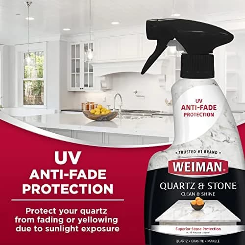 Weiman Quartz Countertop Cleaner and Polish 16 Fl Oz (473ml) | pH Neutral Formula for Stone Surfaces thumbnail 4
