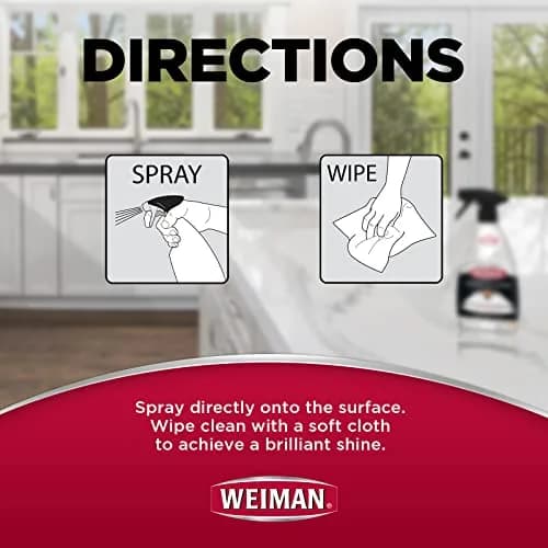 Weiman Quartz Countertop Cleaner and Polish 16 Fl Oz (473ml) | pH Neutral Formula for Stone Surfaces thumbnail 5