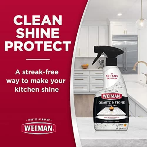 Weiman Quartz Countertop Cleaner and Polish 16 Fl Oz (473ml) | pH Neutral Formula for Stone Surfaces thumbnail 3