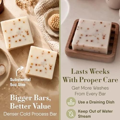 360Feel Lavender Patchouli Castile Soap - Handmade in USA - All-Natural, Cold-Processed, 5 oz | Deep Hydration & Relaxation thumbnail 5