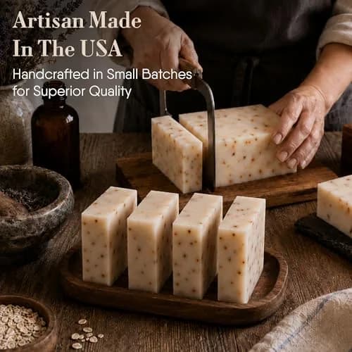 360Feel Lavender Patchouli Castile Soap - Handmade in USA - All-Natural, Cold-Processed, 5 oz | Deep Hydration & Relaxation thumbnail 6