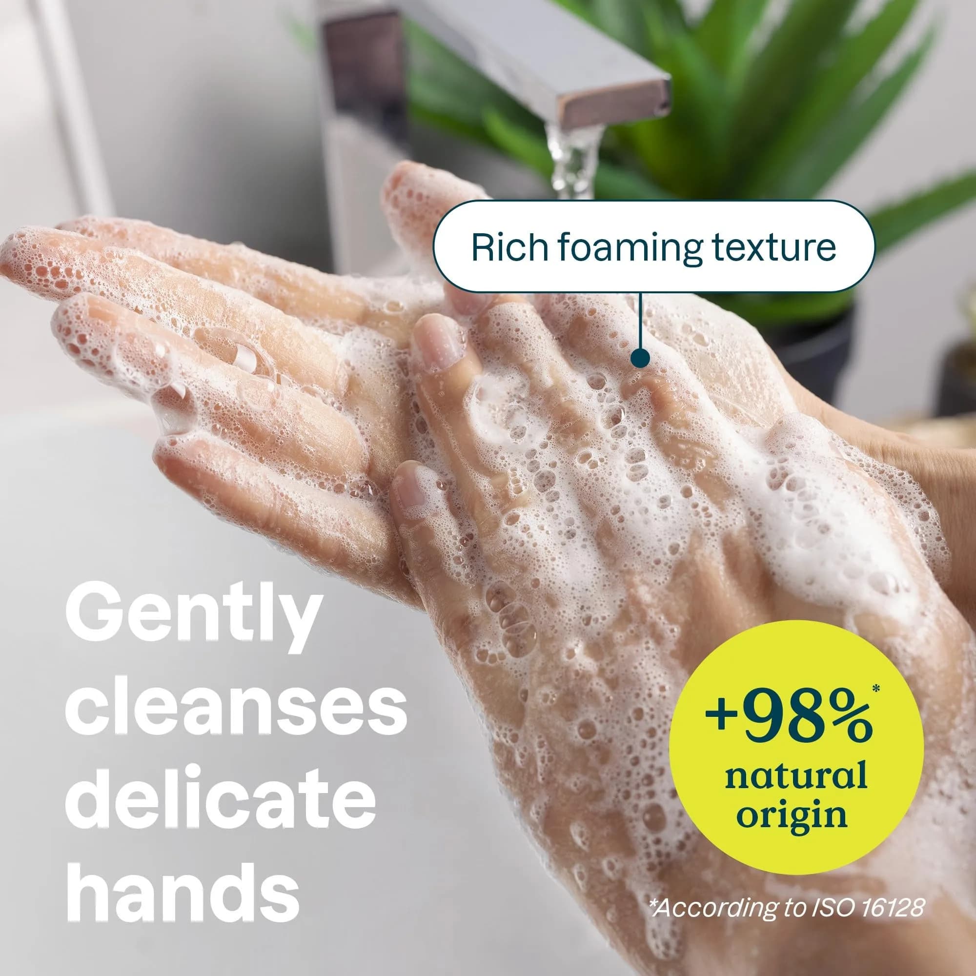 ATTITUDE Sensitive Skin Hand Soap with Oat & Argan Oil, EWG Verified, 473ml (16 Fl Oz) | Gentle Cleansing for Dry Skin - view 3