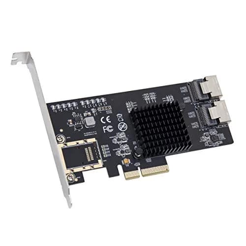 Syba 8 Port SATA III PCI-e x4 Expansion Card for FreeNAS & ZFS RAID - SI-PEX40137 - main product image