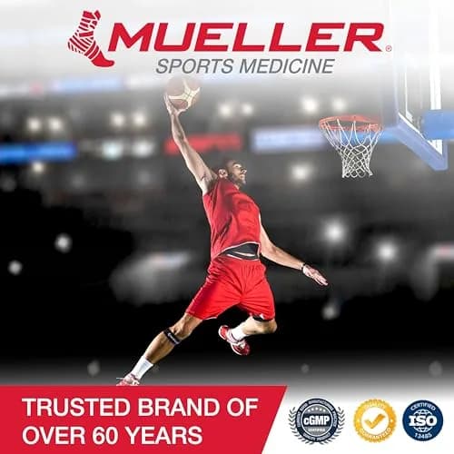MUELLER Jumper's Knee Support Strap Gold | Targeted Compression for Pain Relief (70-120 chars) thumbnail 7