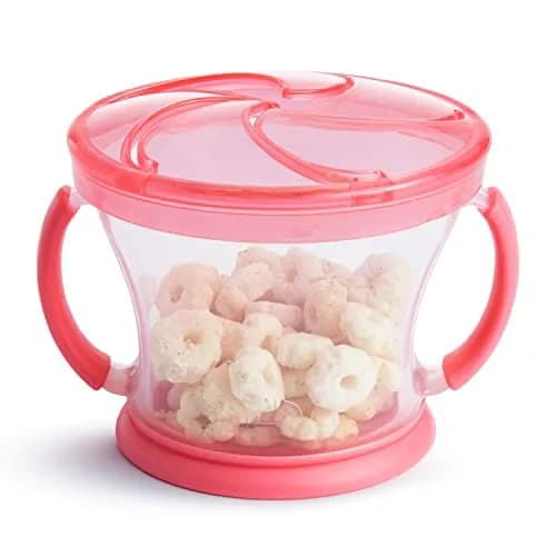 Munchkin Snack Catcher Toddler Snack Cups No Spill 2 Pack Pink/Purple | Mess-Free, BPA-Free, Travel-Friendly thumbnail 3