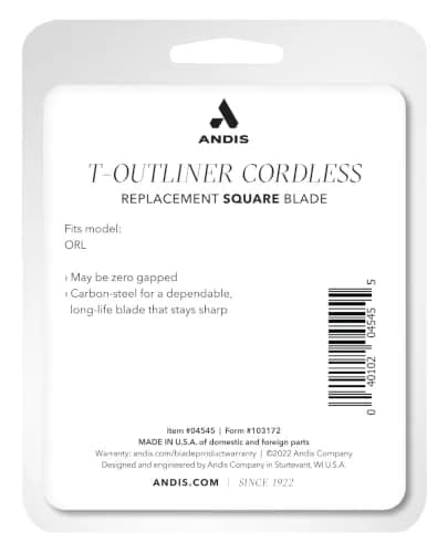 Andis Cordless T-Outliner Lithium Ion Replacement Blade | Carbon Steel, Polished, 1 Count thumbnail 3