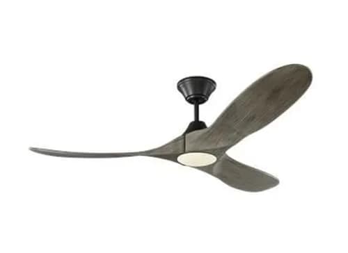 Monte Carlo Maverick II 52" Ceiling Fan with LED Light & Remote | Energy Star, Brushed Steel, 3 Blades thumbnail 2