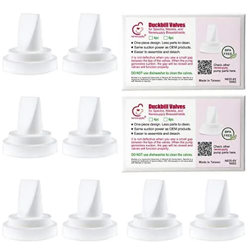 Nenesupply 8 pc Duckbill Valves for Medela & Spectra Breast Pumps | BPA-Free, EU Compliant thumbnail 1