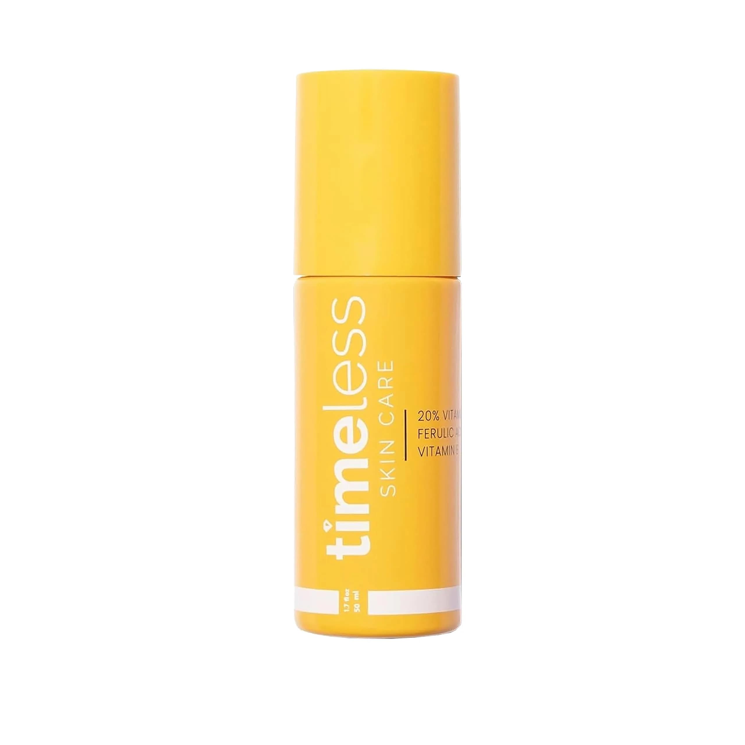 Timeless Skin Care 20% Vitamin C + E Ferulic Acid Serum 50ml (1.7 fl oz) | Brightens Skin & Supports Collagen — 1.7 Fl Oz