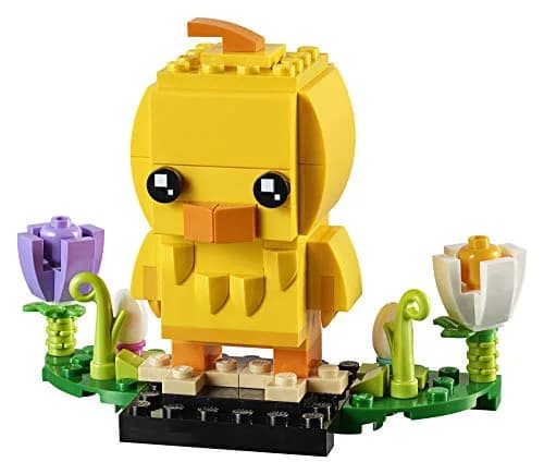 LEGO BrickHeadz 40350 Easter Chick Building Kit (120 Pieces) | Easter Scene with Colorful Flowers & Eggs thumbnail 2