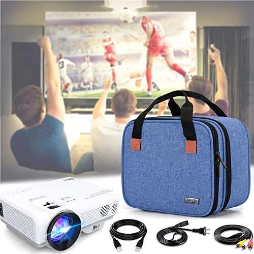 LUXJA Blue Carrying Bag Compatible with DR.J Mini Projector & Accessories | Portable Travel Case (20.3cm x 21cm x 16.5cm) thumbnail 7