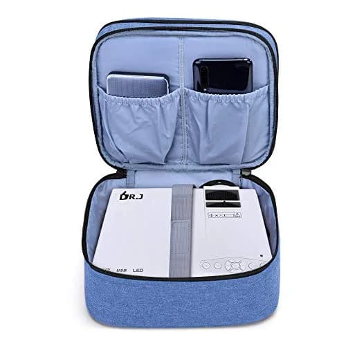 LUXJA Blue Carrying Bag Compatible with DR.J Mini Projector & Accessories | Portable Travel Case (20.3cm x 21cm x 16.5cm) thumbnail 3