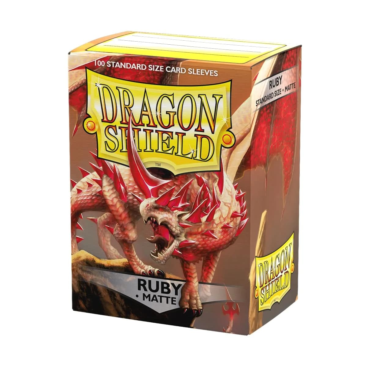 Dragon Shield Standard Size Matte Card Sleeves (100 CT) | Ruby - Matte - main product image