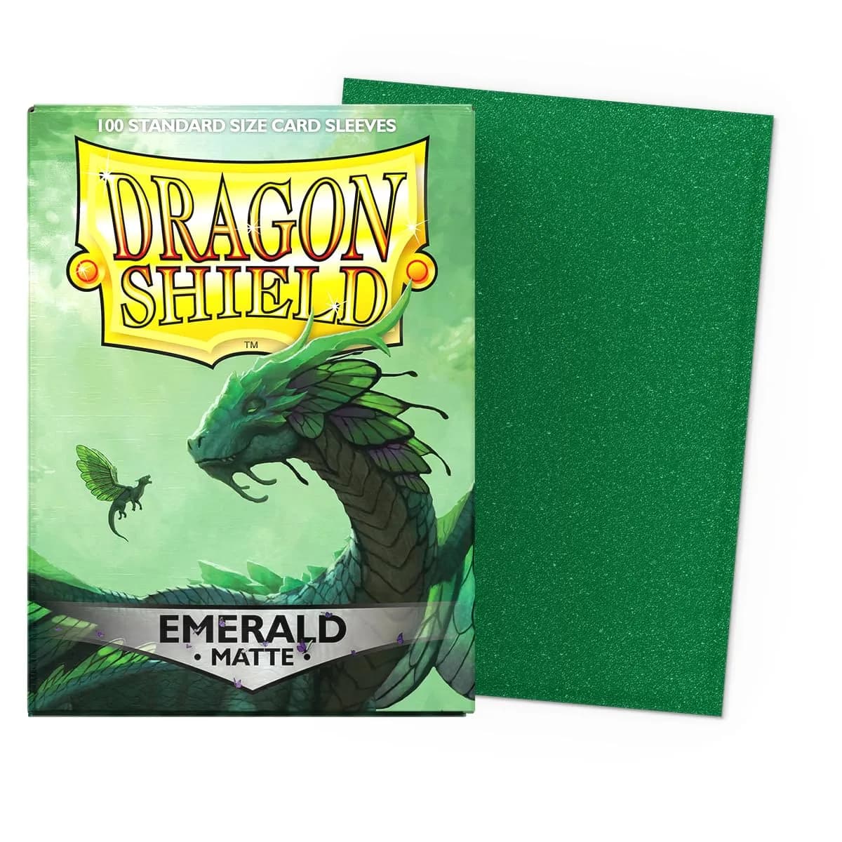 Dragon Shield Standard Size Card Matte Sleeves 100 CT Emerald | Protects TCGs like Pokemon, MTG - view 2