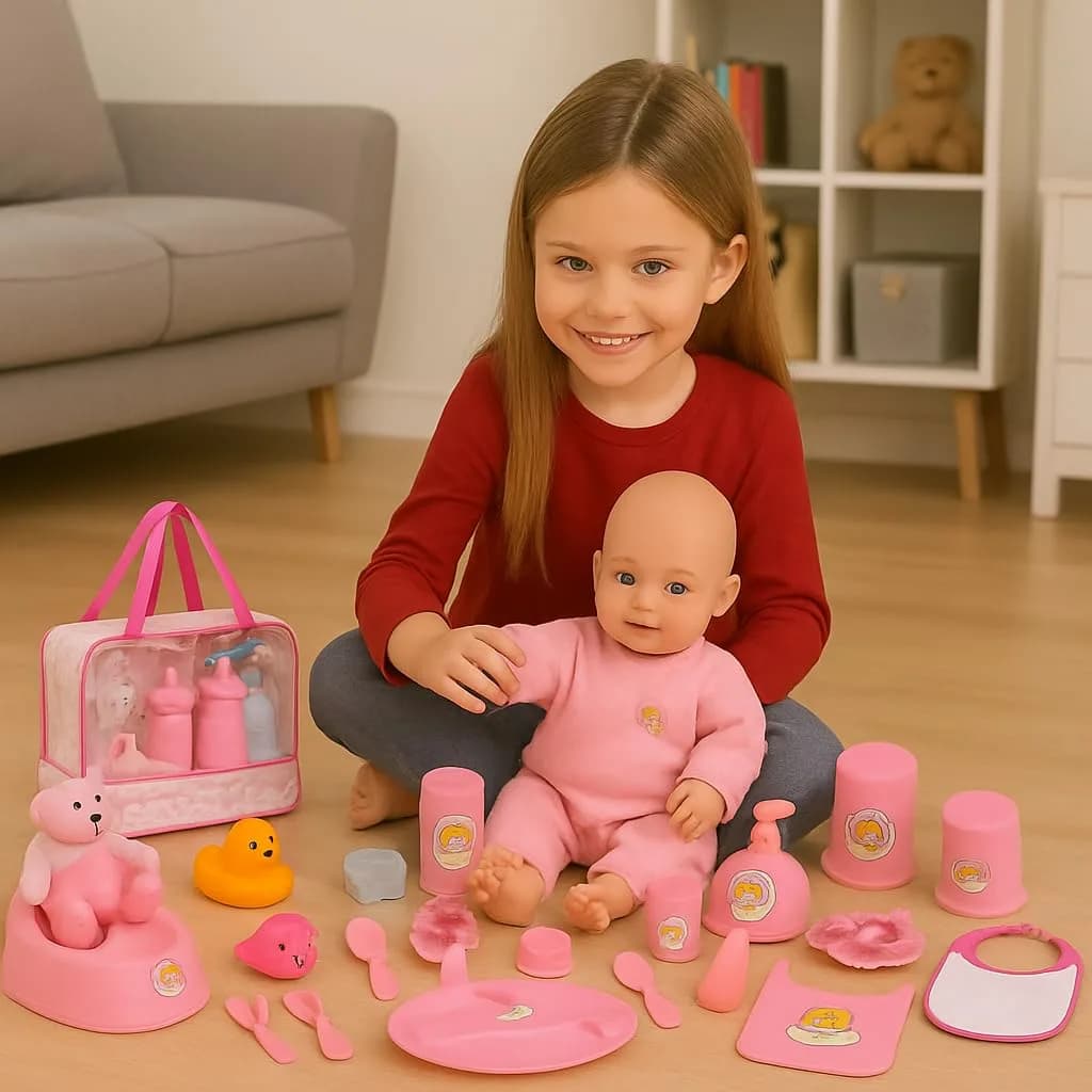 My Sweet Baby 13-Piece Doll Feeding & Diaper Bag Set with Disappearing Milk Bottles | Ages 3+ - view 9