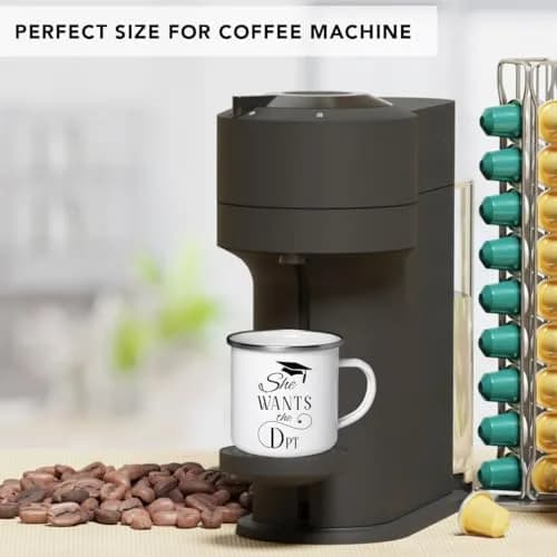Andaz Press 11oz. Doctor of Physical Therapy Graduation Stainless Steel Campfire Coffee Mug Gift, She Wants The DPT, 1-Pack, Enamel Camping Cups for Graduates Students Class of 2025 thumbnail 5
