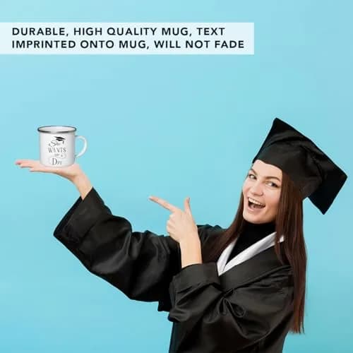Andaz Press 11oz. Doctor of Physical Therapy Graduation Stainless Steel Campfire Coffee Mug Gift, She Wants The DPT, 1-Pack, Enamel Camping Cups for Graduates Students Class of 2025 thumbnail 3