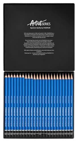 STAEDTLER Mars Lumograph Artist Pencil Set - Pack Of 24, Black | Premium German Drawing Pencils thumbnail 4