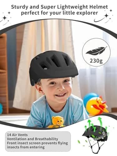 XJD Toddler Helmet Kids Bike Helmet for Infant/Baby Multi-Sport Adjustable Skateboard for Kids Boys Girls Lightweight for Age 1 and Older (Blue01, Small: 20.47"- 22.05" / 52-56 cm) thumbnail 6