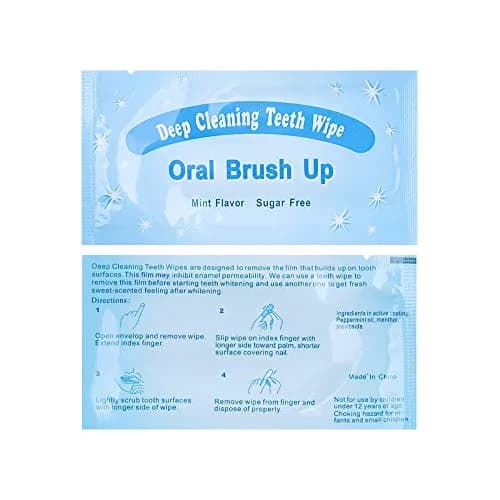 songfir Mint-Flavored Oral Finger Wipes 100 Pcs | Effective Teeth Whitening Tool thumbnail 4