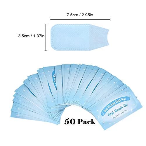 songfir Mint-Flavored Oral Finger Wipes 100 Pcs | Effective Teeth Whitening Tool thumbnail 7
