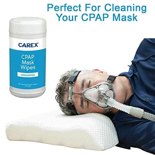 Carex CPAP Mask Wipes - 62 Count Unscented Cotton Wipes | Gentle & Effective CPAP Cleaning thumbnail 3