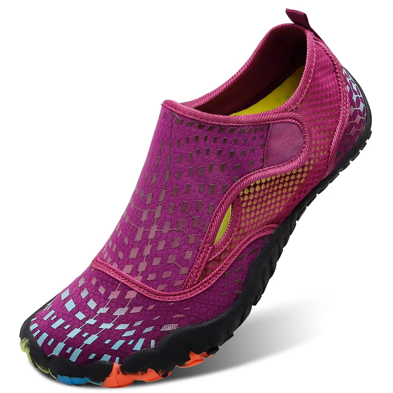 L-RUN Womens Water Sports Shoes for Surfing Walking Yoga Purple 8.5 US | Breathable, Anti-Slip & Quick-Dry