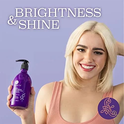 L LUSETA Purple Conditioner for Colored, Grey, Blonde & Dry/Damaged Hair | Sulfate & Paraben Free, 16.9oz thumbnail 4