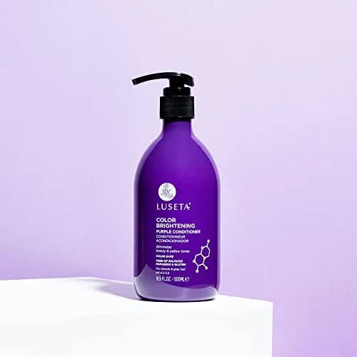 L LUSETA Purple Conditioner for Colored, Grey, Blonde & Dry/Damaged Hair | Sulfate & Paraben Free, 16.9oz thumbnail 8