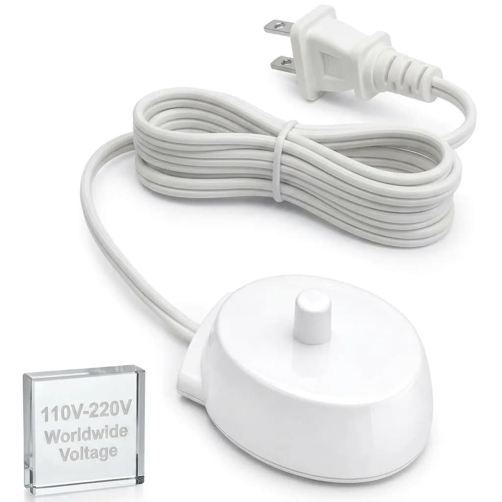 JDK Diamond Tools Replacement Charger for Braun Oral B Electric Toothbrush 3757 | Waterproof, Portable, Dual Voltage