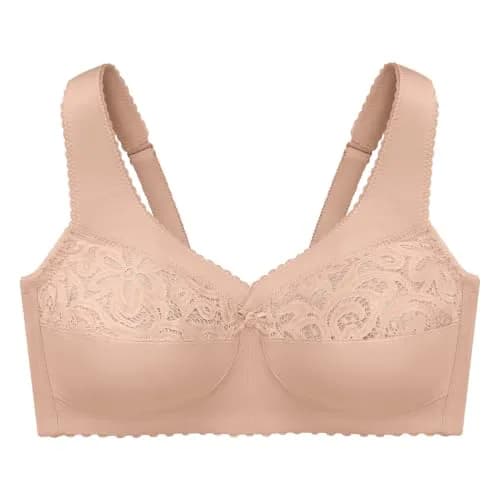 Glamorise Full Figure Plus Size MagicLift Cotton Support Bra Wirefree 44DD | Support & Comfort in Cotton (70-120c) thumbnail 4
