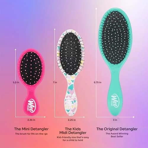 Wet Brush Kids Detangler Stars - Midi Detangling Brush with IntelliFlex Bristles | Pain-Free Hair Care for All Hair Types thumbnail 4