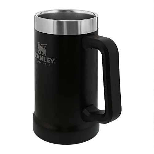 STANLEY Stay-Chill Beer Stein 678 ml (24 oz) | Insulated Stainless Steel Party Mug | Holds 2 Cans | Matte Black thumbnail 3