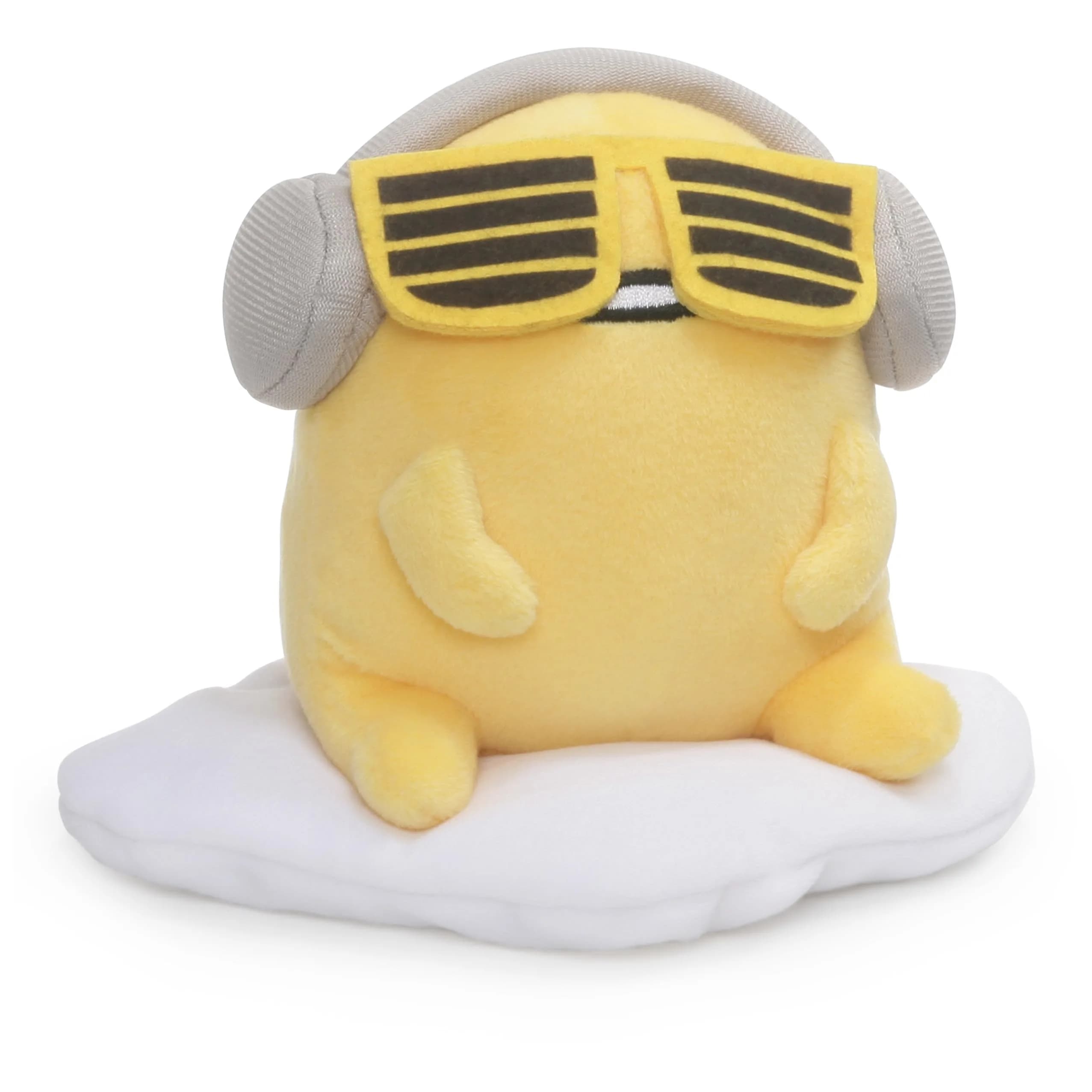 GUND Sanrio Gudetama with Sunglasses 5-Inch Egg Plush Toy | Ages 1+ | 12.7cm (5 Inch) Plush — Grey