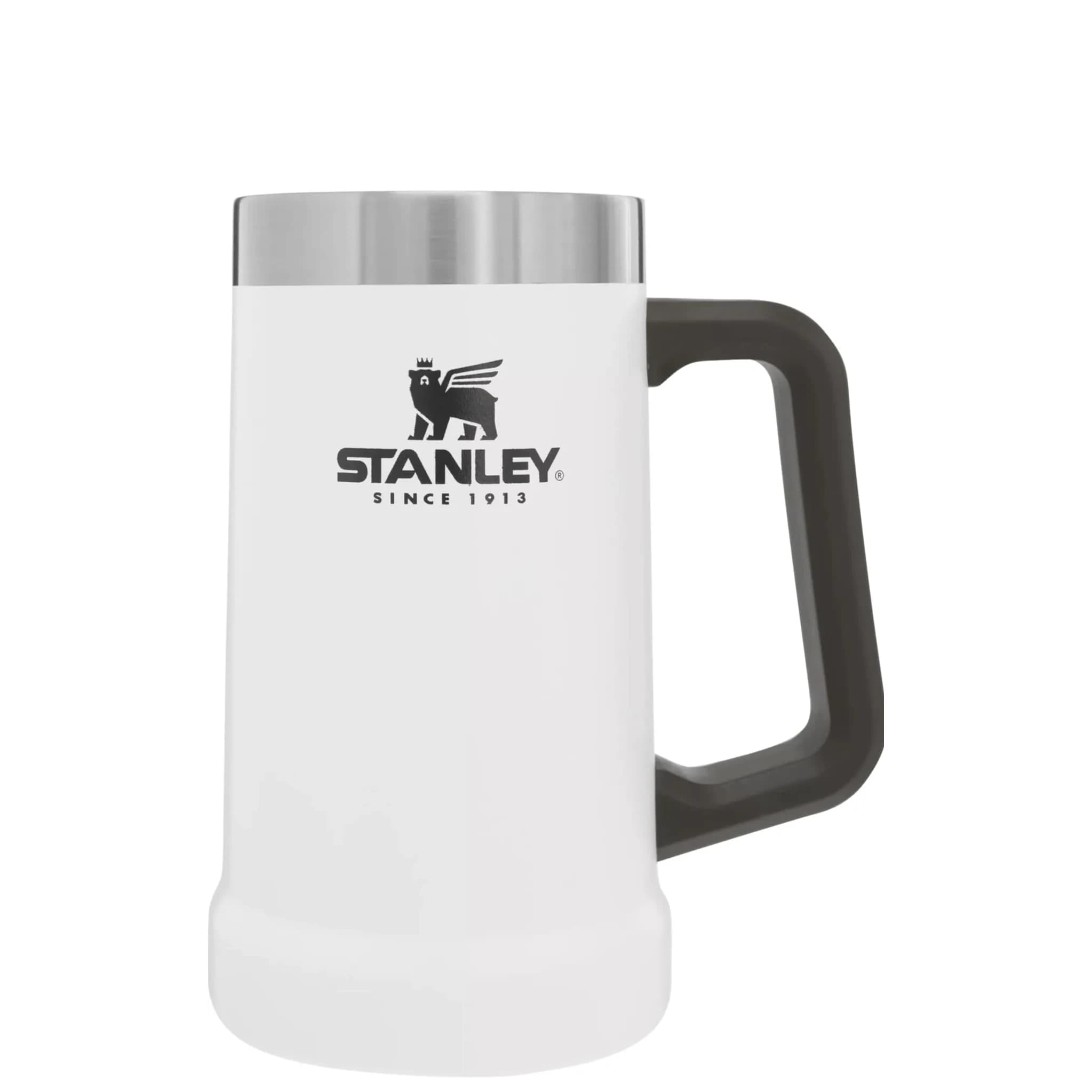 STANLEY Adventure Big Grip Beer Stein 680 ml (24 oz) | Keeps Cold 5 Hours | Stainless Steel Tumbler — Polar