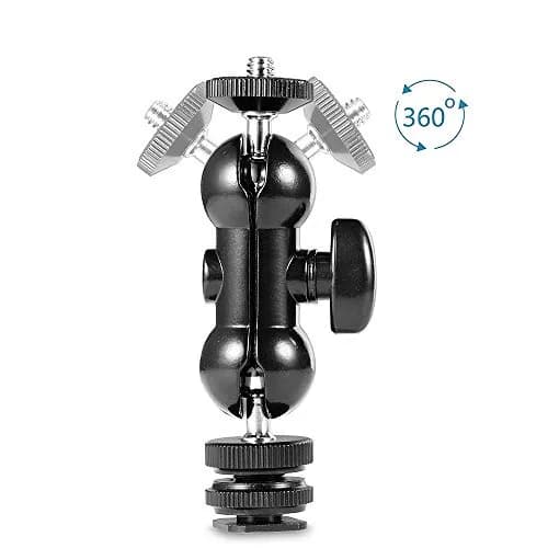 AceTaken 3-in-1 Zoom Recorder Tripod, Clamp Mount & Hot Shoe Kit for Zoom/Tascam Recorders, 14cm Max Height | Aluminum Alloy Construction thumbnail 4