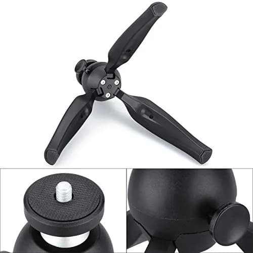 AceTaken 3-in-1 Zoom Recorder Tripod, Clamp Mount & Hot Shoe Kit for Zoom/Tascam Recorders, 14cm Max Height | Aluminum Alloy Construction thumbnail 2