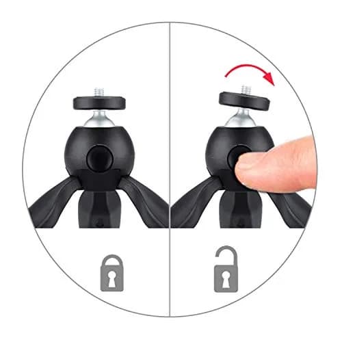 AceTaken 3-in-1 Zoom Recorder Tripod, Clamp Mount & Hot Shoe Kit for Zoom/Tascam Recorders, 14cm Max Height | Aluminum Alloy Construction thumbnail 3